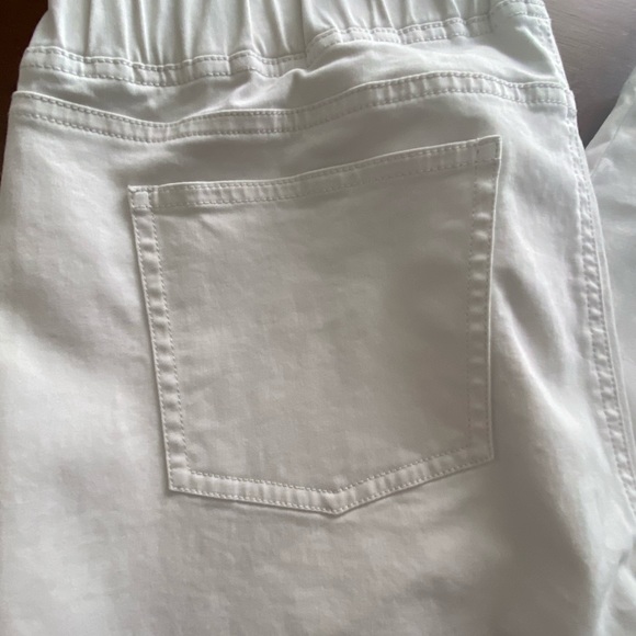 SOLD Eileen Fisher White Pull on Skinny M - Picture 4 of 4